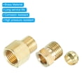 Uxcell 6mm Tube OD 1/8 BSP Male Thread Brass Tube Compression Fitting ...