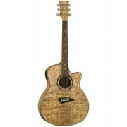 Dean Exotica Quilt Ash Acoustic/Electric Guitar - Gloss Natural