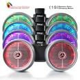 thumbnail image 4 of PYLE PLMRWB852LES - Dual Marine Tower Speakers, Wakeboard Water Resistant Sound System, Built-in Programmable Multi-Color LED Lights, 600 Watt 8'' Tower Speakers, Remote Control, Silver, 4 of 5