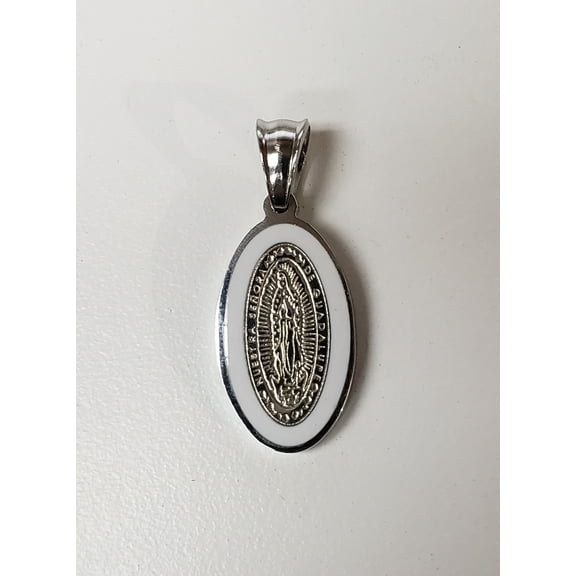 Our Lady of Guadalupe Enamel Color Medal- Stainless Steel