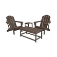 thumbnail image 2 of 4-Piece Outdoor Paio Adirondack Conversation Seating Set, Dark Brown, 2 of 3