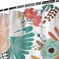 thumbnail image 3 of Pioneer Flower Floral Print Pattern Shower Curtain 72"x72" ,Bathroom Decorative Shower Curtains Set with 12 Hooks,Modern Waterproof Washable Shower Curtain, 3 of 6