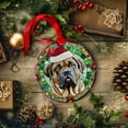 thumbnail image 3 of English Mastiff Dog Ornaments Ceramic For Christmas, Stained Glass Ornaments Ceramic Christmas 2025, 3 of 7