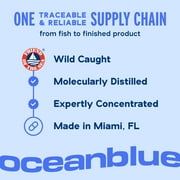 OceanBlue Omega-3 2100 Triple Strength Fish Oil Supplement, 180 Softgels, EPA DHA, Burpless, Mercury-Free, Total Body Wellness Support