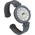 thumbnail image 4 of Blekon Collections Quartz Womens Rhinestone Bezel Matte Finished Cuff Bangle Watch, 4 of 5