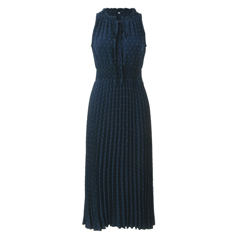 Womens Sleeveless Pretty Midi Summer V Neck Dot Ruffle Sleeveless A Line Beach Sun Dress Casual Dresses for Women Flowing Dresses for Women Ladies Dresses Casual Women Dresses Summer Casual Womens - Womens Sleeveless Pretty Midi Summer V Neck Dot Ruffle Sleeveless A Line Beach Sun Dress Casual Dresses for Women Flowing Dresses for Women Ladies Dresses Casual Women Dresses Summer Casual Womens -