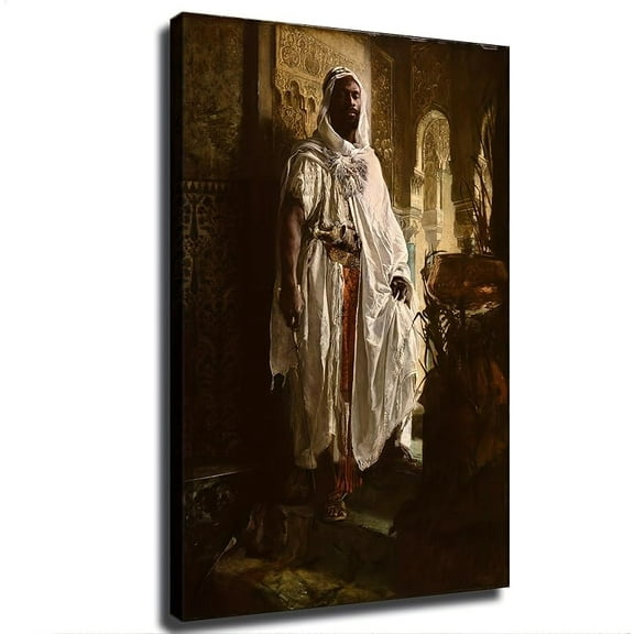 Vintage Wall Art The Moorish Chief Canvas Art Poster and Wall Art Picture Print Modern Family Bedroom Decor