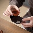 thumbnail image 3 of Ebony Round Wooden Square Chinese Style Tea Accessories Set A, 3 of 5