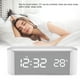 thumbnail image 3 of Medidor de pantalla de termómetro doméstico interior LCD digital con reloj (blanco), 3 of 8