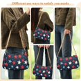 thumbnail image 4 of FORMRS Womens Shoulder Bag with Chain Strap Clutch Purse Cute Tote Handbag, Red White Stars, 4 of 7
