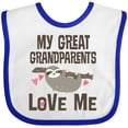 thumbnail image 3 of Inktastic My Great Grandparents Love Me Sloth Boys or Girls Baby Bib, 3 of 4