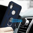 thumbnail image 2 of Apple iPhone XR (6.1 Inch) Phone Case Hybrid Durable 360 Degree Rotatable Ring Stand Holder Kickstand Fit Magnetic Car Mount Protective Case BLUE Cover for Apple iPhone Xr (6.1"), 2 of 6