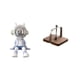 thumbnail image 1 of Escultura De Astronauta Nórdico Para Sala De Estar, Estantería, Entrada, Decoración Del Hogar Con Base De Madera, Organizador De Pañuelos, Servilletero Para Cocina, Oficina, Mesa De Comedor, 1 of 8