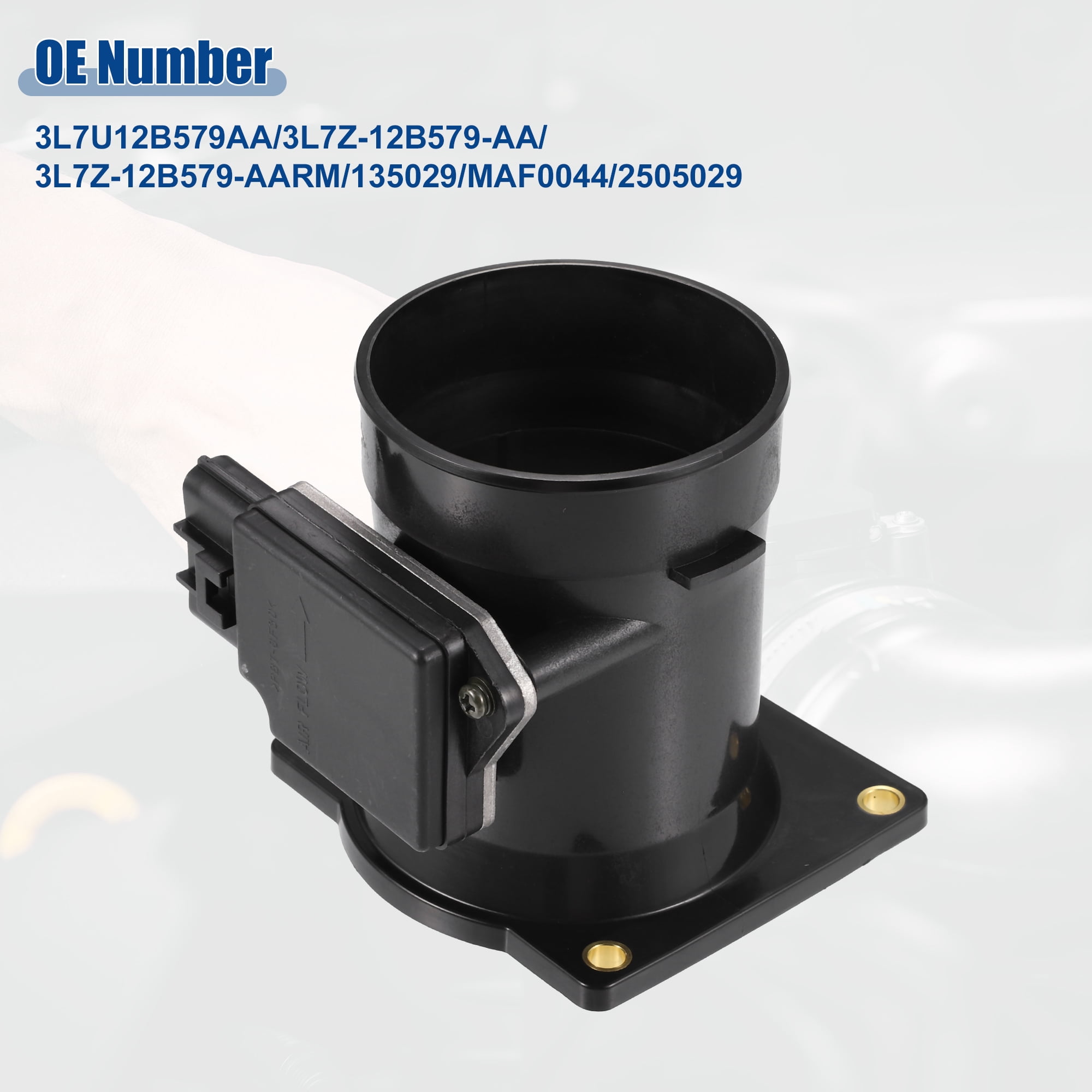 Unique Bargains Car Mass Air Flow MAF Sensor Replacement Fit for Ford F-150 4.2L 1997-2004 No.F6ZF12B579AA/F6ZZ-12B579-A