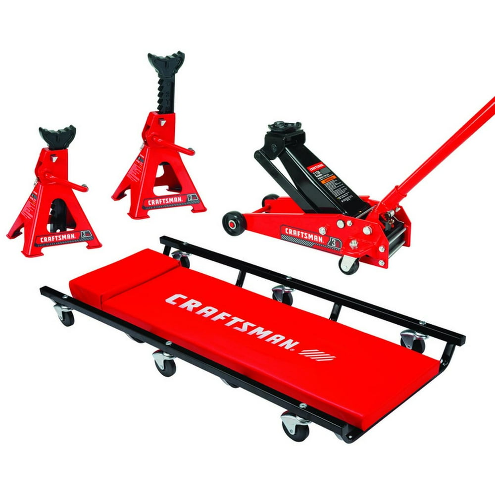 Craftsman Manual 3 Ton Automotive Floor Jack Set