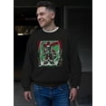 thumbnail image 2 of Krampus Creepy Santa Christmas Men's Sweatshirt, 2 of 4