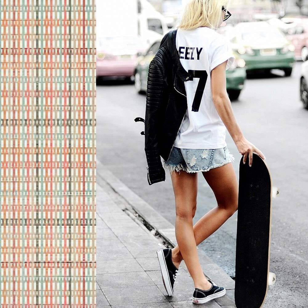 seamless pattern with colored stripes