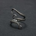 thumbnail image 4 of BRBAM Adjustable Punk Style Octopus Tentacle Ring Unisex Devilfish Jewelry Gift (Silver), 4 of 5