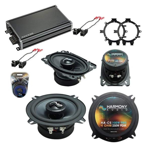 Fits GMC Sierra 1995-1998 OEM Speakers Replacement Harmony C5 C46 & CXA360.4 Amp