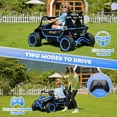 thumbnail image 4 of Farmdex 24V Ride on Car Truck, 2 Seater Electric UTV w/Remote Control, 21.5" Spacious Seat Ride on Toy for Kids Aged 3-10, Music, Storage, LED Light, Blue, 4 of 11