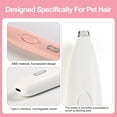 thumbnail image 4 of Professional Dog Grooming Clippers Cordless Low Noise 50 dB Working time 3 hours 400mAH 3.7V Small Pet Hair Grooming Clippers, 4 of 7