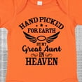 thumbnail image 4 of Inktastic Handpicked for Earth by My Great Aunt in Heaven Boys or Girls Baby Bodysuit, 4 of 5