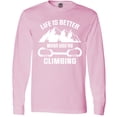 thumbnail image 3 of Inktastic Rock Climbing Mountains Long Sleeve T-Shirt, 3 of 5