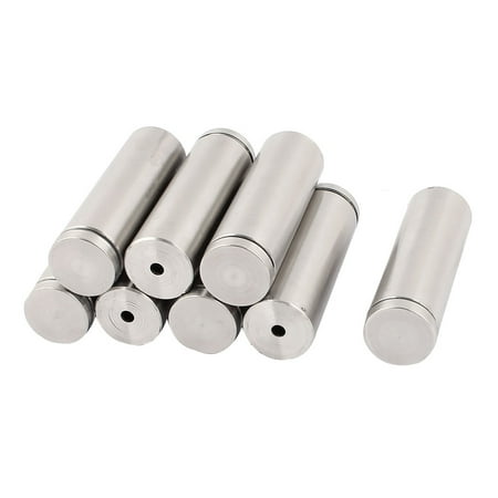 

Uxcell 25mm Dia 80mm Long Stainless Steel Glass Standoff Advertising Screw Nails (8-pack)