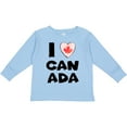 thumbnail image 3 of Inktastic I Love Canada Heart with Maple Leaf Boys or Girls Long Sleeve Toddler T-Shirt, 3 of 5