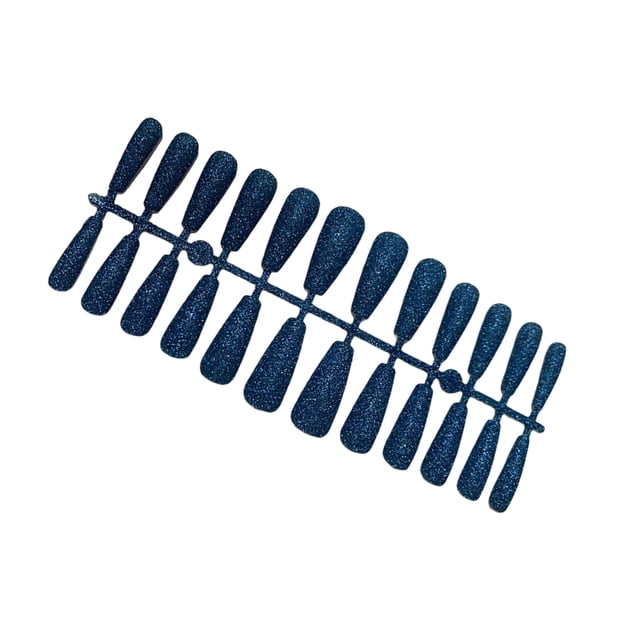Soidarity Presione el diseño de uñas postizas Parche de manicura artificial Decoraciones terminadas Pulido Profesional Chica Herramientas de belleza para Arte de uñas Azul Soidarity CE012360-04B
