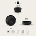 thumbnail image 2 of Stone Lain Celina Stoneware 12 Piece Dinnerware Set, Service for 4, Black Matte, 2 of 9
