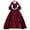Wine, variant on SMihono Summer Dress for Women Plus Size Women Retro Party Princess Cosplay Lace Floor Length Dress