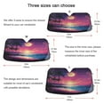 thumbnail image 5 of Yayeee Car Windshield Sun Shade Universal Fit Front Visor Protector, Dreamy Palm Tree Pattern, 5 of 8