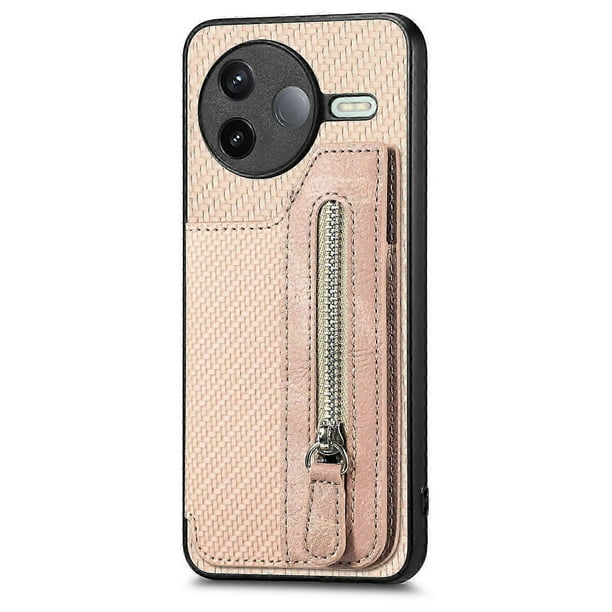 For Xiaomi Poco F7 Pro 5g Case Leather+pc+tpu Zipper Wallet Phone Cover