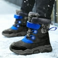 thumbnail image 5 of Ecetana Girls Boys Snow Boots Winter Waterproof Slip Resistant Cold Weather Shoes, 5 of 7