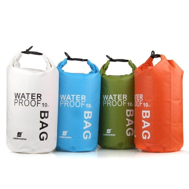 10L Waterproof Bag Pouch Camping Boating Kayaking Rafting Canoeing White