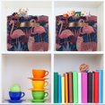 thumbnail image 6 of Foldable Storage Basket,Canvas Fabric Foldable Storage Bins with Handles Open Home Storage Bins Boxes for Toy Book Shelf Closet Baskets Flamingos and Leopard Print, 6 of 8
