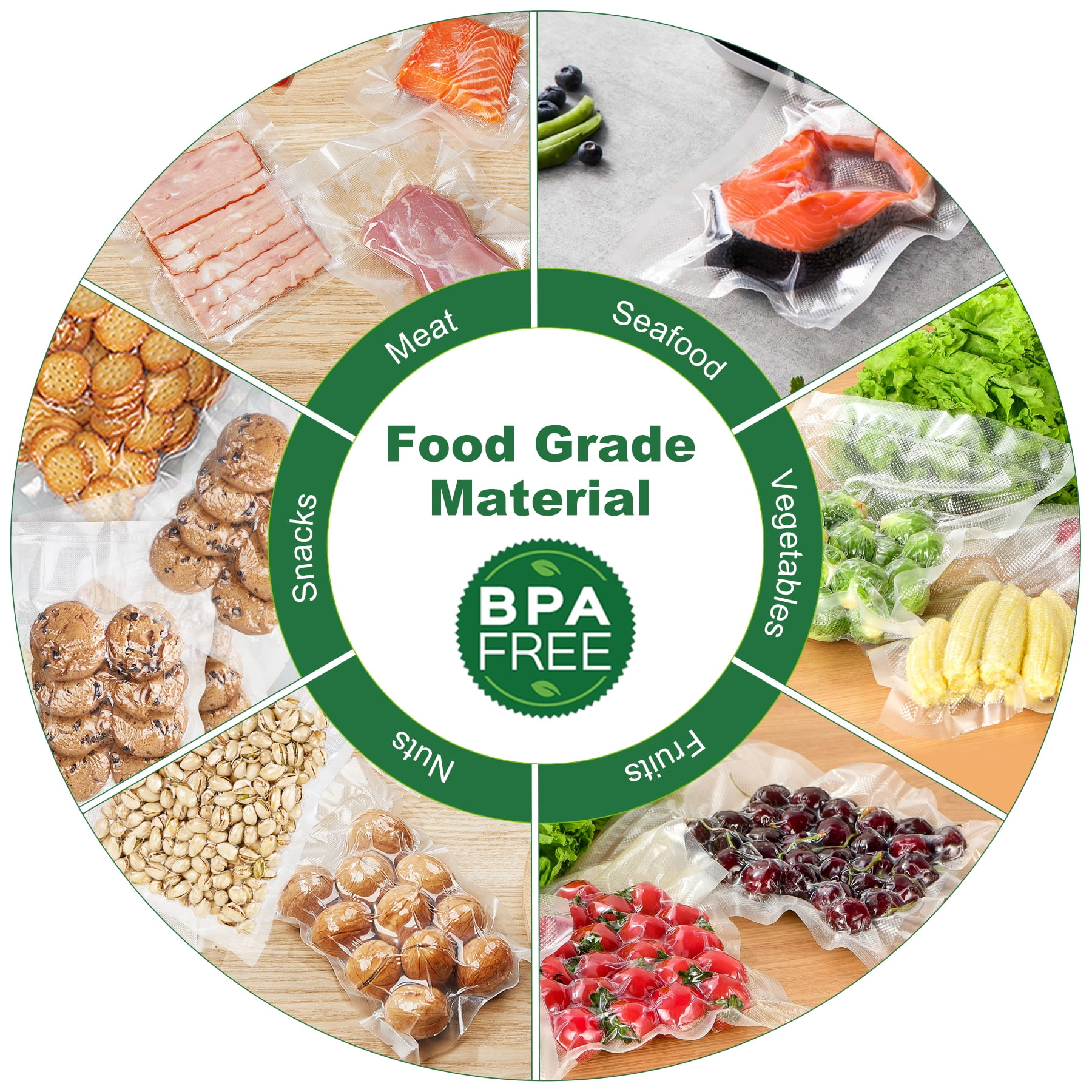 PrimalTek 6” x 10” Pre-Cut Vacuum Bags – 100 Pint Bags for Food  Preservation – BPA-Free Vacuum Sealer Bags, Microwave, Freezer and Boil  Safe