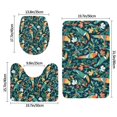Bathroom Rugs Set 3 Piece Painted Parrot Toucan Plant, Bath Mats