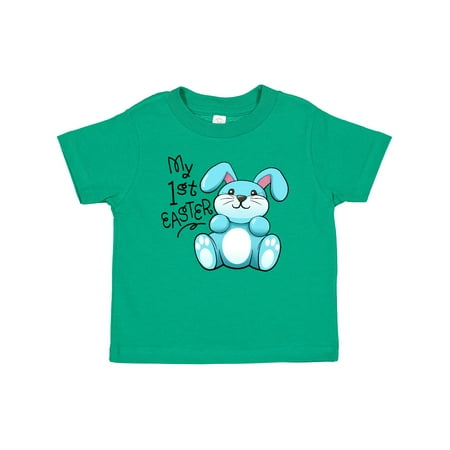 

Inktastic My 1st Easter Cuddly Blue Bunny Gift Baby Boy or Baby Girl T-Shirt