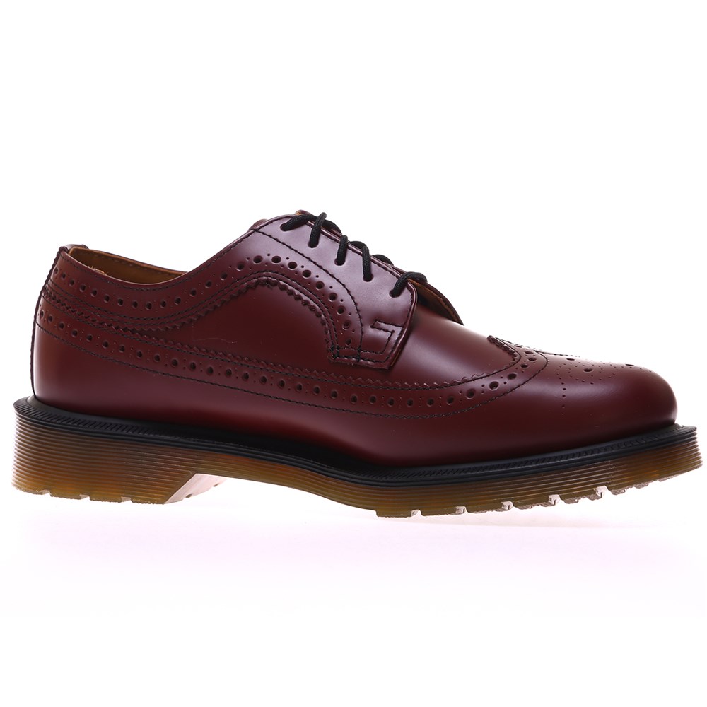 Dr Martens Cherry Red Smooth Brogues 