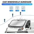 thumbnail image 2 of Canvcle Windshield Sun Shade for 2014-2025 Dodge RAM Pro Master Accessories Full Size Cargo Van Chassis Cab Cutaway Foldable Sun Visor Protector Blocks UV Rays, 2 of 6