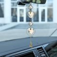 thumbnail image 1 of Crystal Love Star Moon Metal Ring Hanging Home Car Pendant (25) Ndcxsfigh Nuevos Originales, 1 of 8
