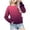 Dark Purple, variant on LIUYUNNN Girls' Autumn And Winter Gradient Printed Round Neck Long Sleeved Casual Hoodless Sweatshirt Hoodie for Girls, Size 9-10 Years