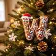 thumbnail image 2 of 26 Letters Christmas Tree Hanging Ornaments, Personalized Pendants for Holiday Decor, 2 of 7