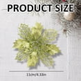 thumbnail image 3 of Christmas Flowers Christmas Decorations Indoor Glitter Christmas Ornaments Poinsettia Flowers Artificial Wreath Decor Artificial Flowers Christmas Floral, 3 of 5
