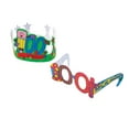 thumbnail image 2 of Color Your Own 100th Day of School Crowns & Glasses Kit, Craft Kits, 100th Day of School, 48 Pieces, 2 of 3