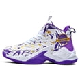 thumbnail image 4 of Bolognifi Basketball Shoes for Mens Breathable Running Athletic Cushion Sports Fashion Sneakers Sport - PURPLE_8.5 WOMEN/7.5 MEN, 4 of 7