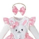 thumbnail image 5 of Disfraz de conejo para niños con pajarita, conjunto de accesorios para disfraz de conejo de Pascua 3M a 6M, 5 of 9