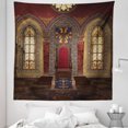 thumbnail image 1 of Gothic Tapestry, Red Medieval in Chapel Eagle Portrait on Wall Fantasy Building Print, Fabric Wall Hanging Decor for Bedroom Living Room Dorm, 5 Sizes, Brown Ruby, by Ambesonne, 1 of 1